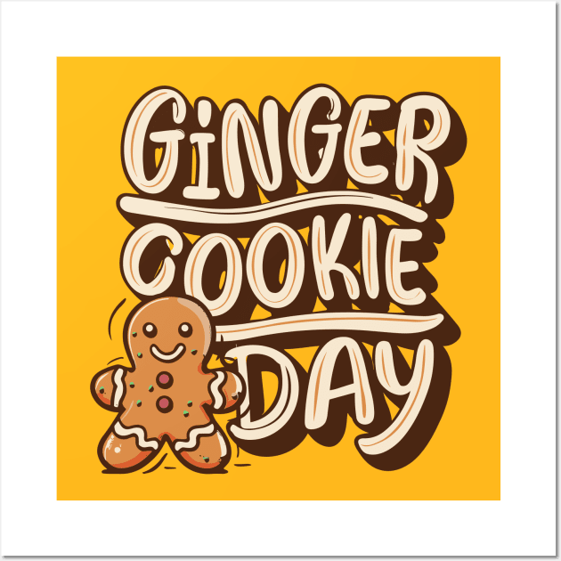 Gingerbread Cookie Day – November Wall Art by irfankokabi